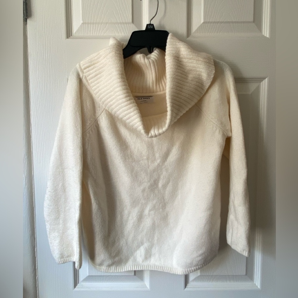Off the Shoulder Cream Cotton Sweater